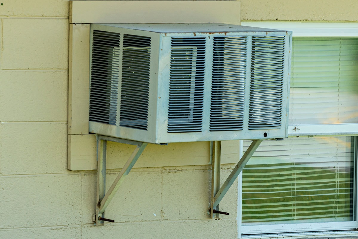unit air conditioner mounted on the wall