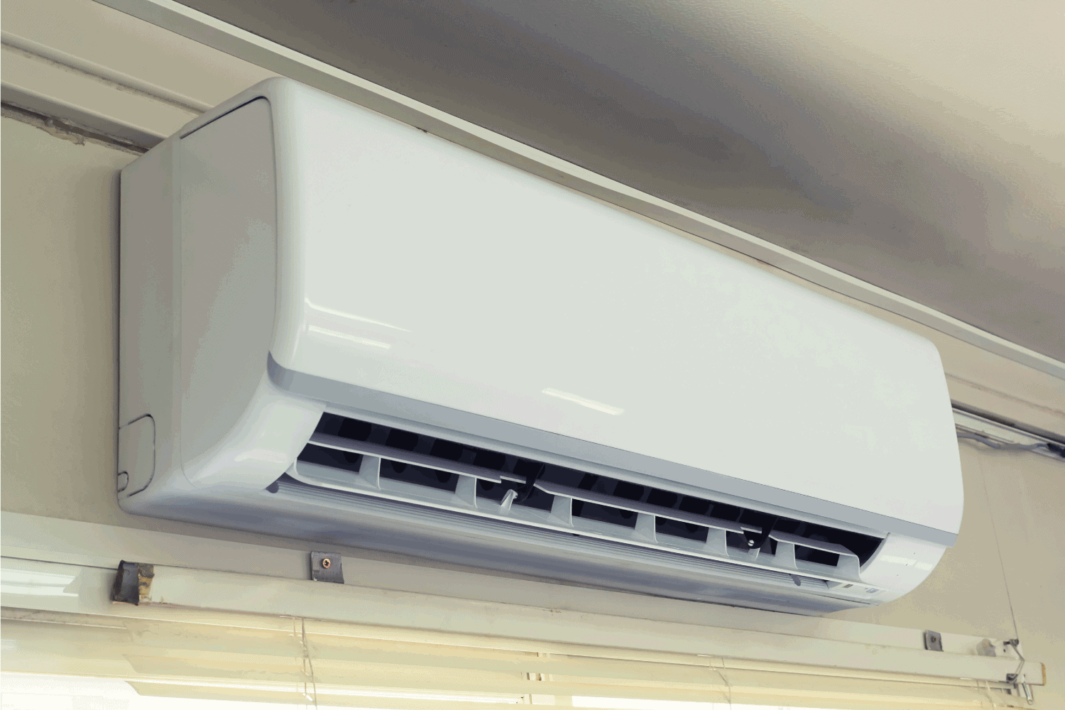 Air conditioner (AC) indoor unit or evaporator and wall-mounted. That is part of mini split system