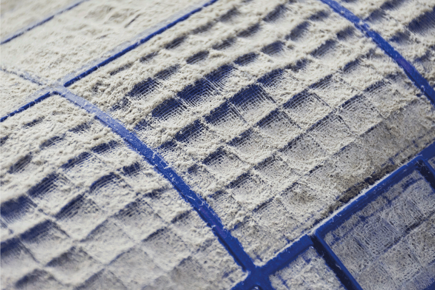 Close up of dust and dirty on air conditioner filter.