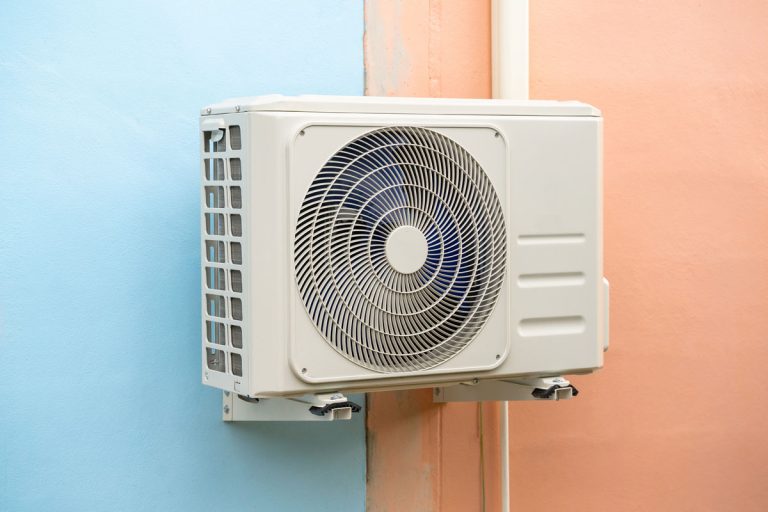 ConaCondensing unit of air conditioning systems and condensing unit installed on the wall, Why is My Condensate Pump Leaking?densing unit of air conditioning systems. Condensing unit installed on the wall, Why is My Condensate Pump Leaking?