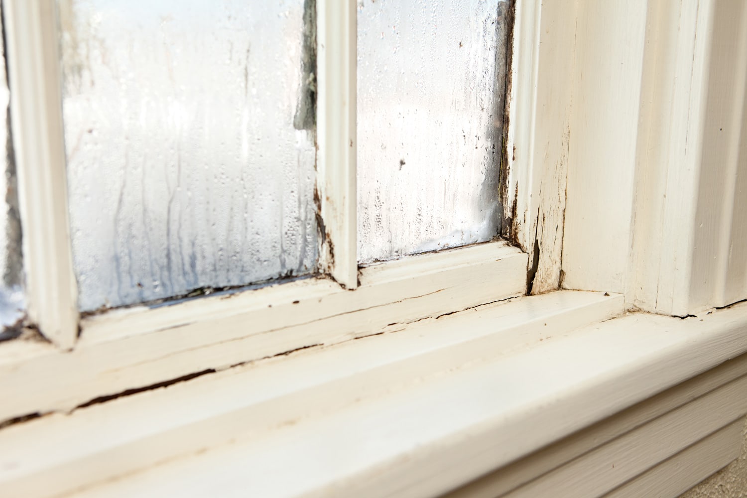 Damaged, Rotting Window Inside Older Home