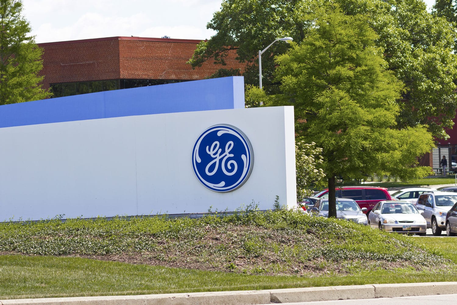 General Electric sign on a wall