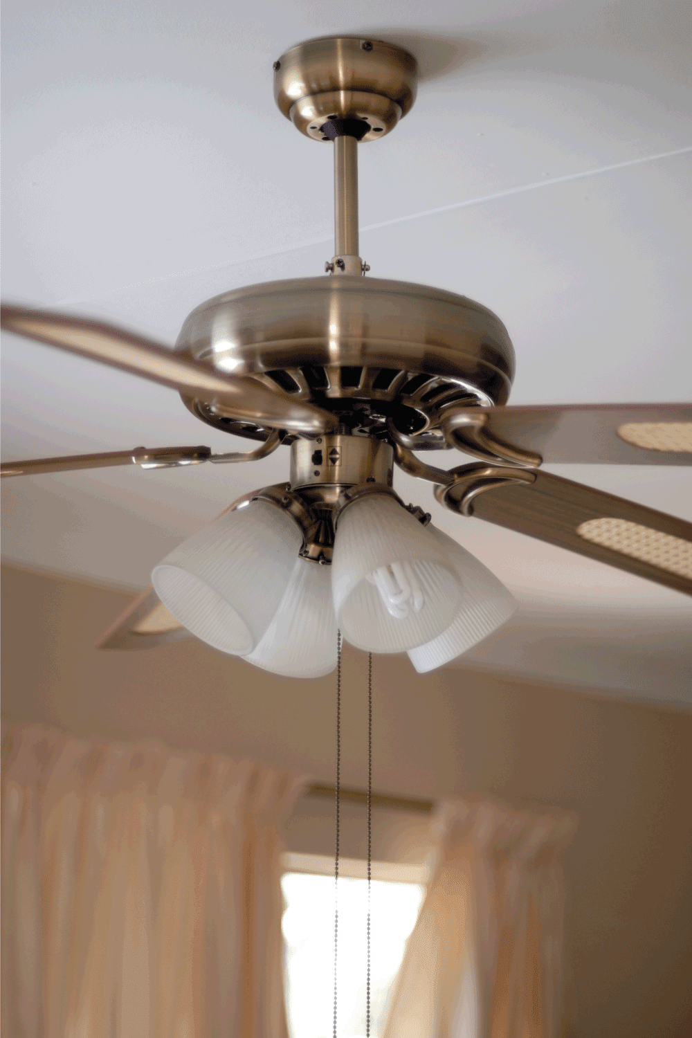 Household Ceiling Fan with chandelier lights