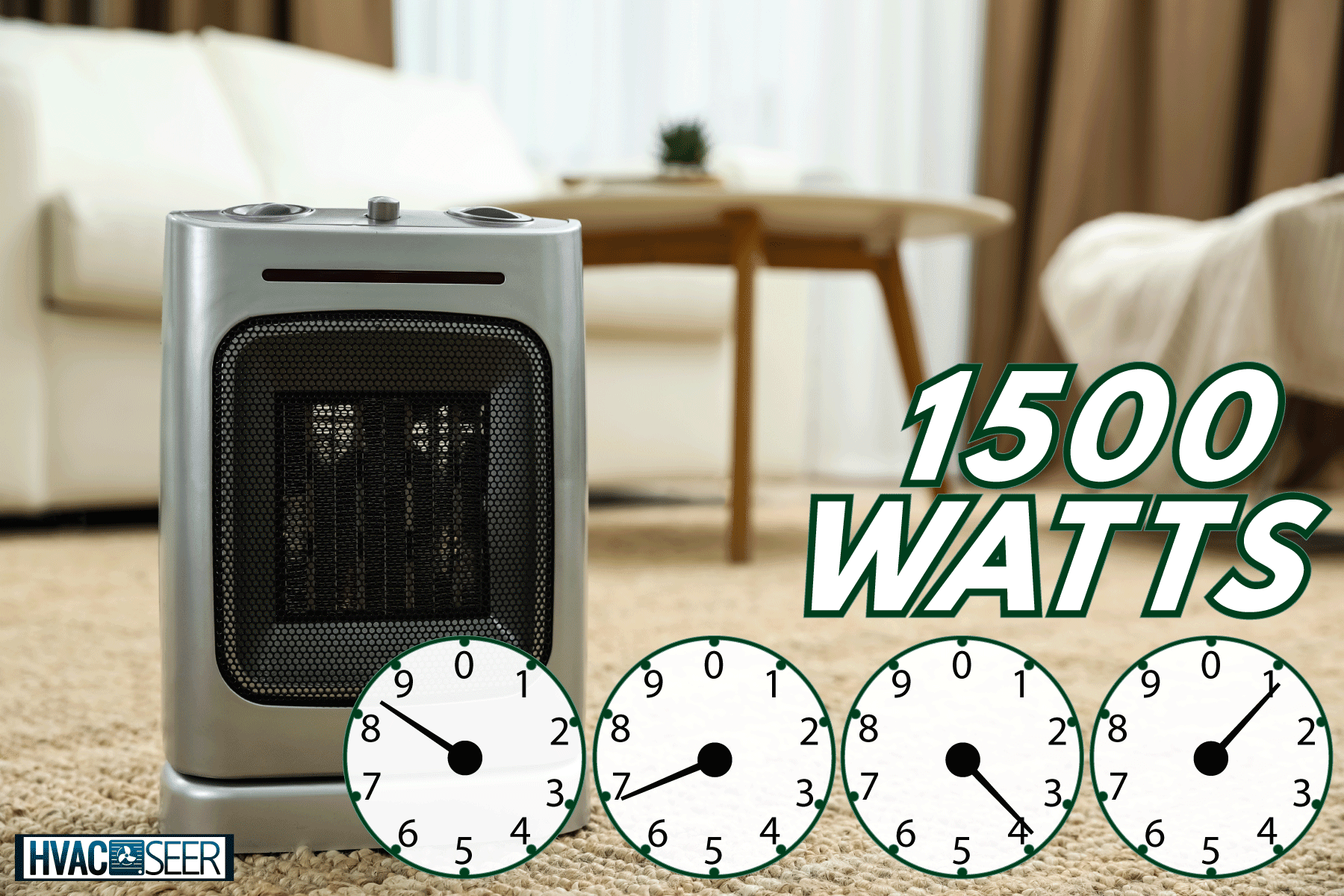 A small electric house heater inside a small room, How Many Watts Does A Space Heater Use?