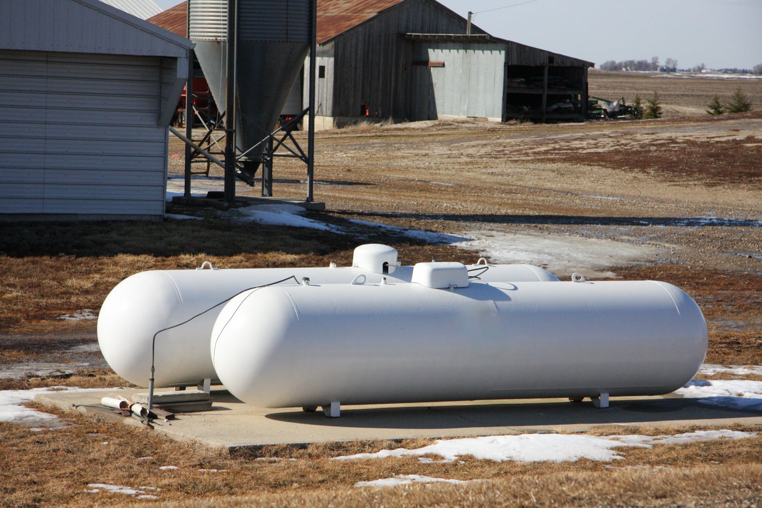 These humble propane tanks play a key role on Iowa farms, where they help heat livestock barns and provide energy for appliances in farm homes.
