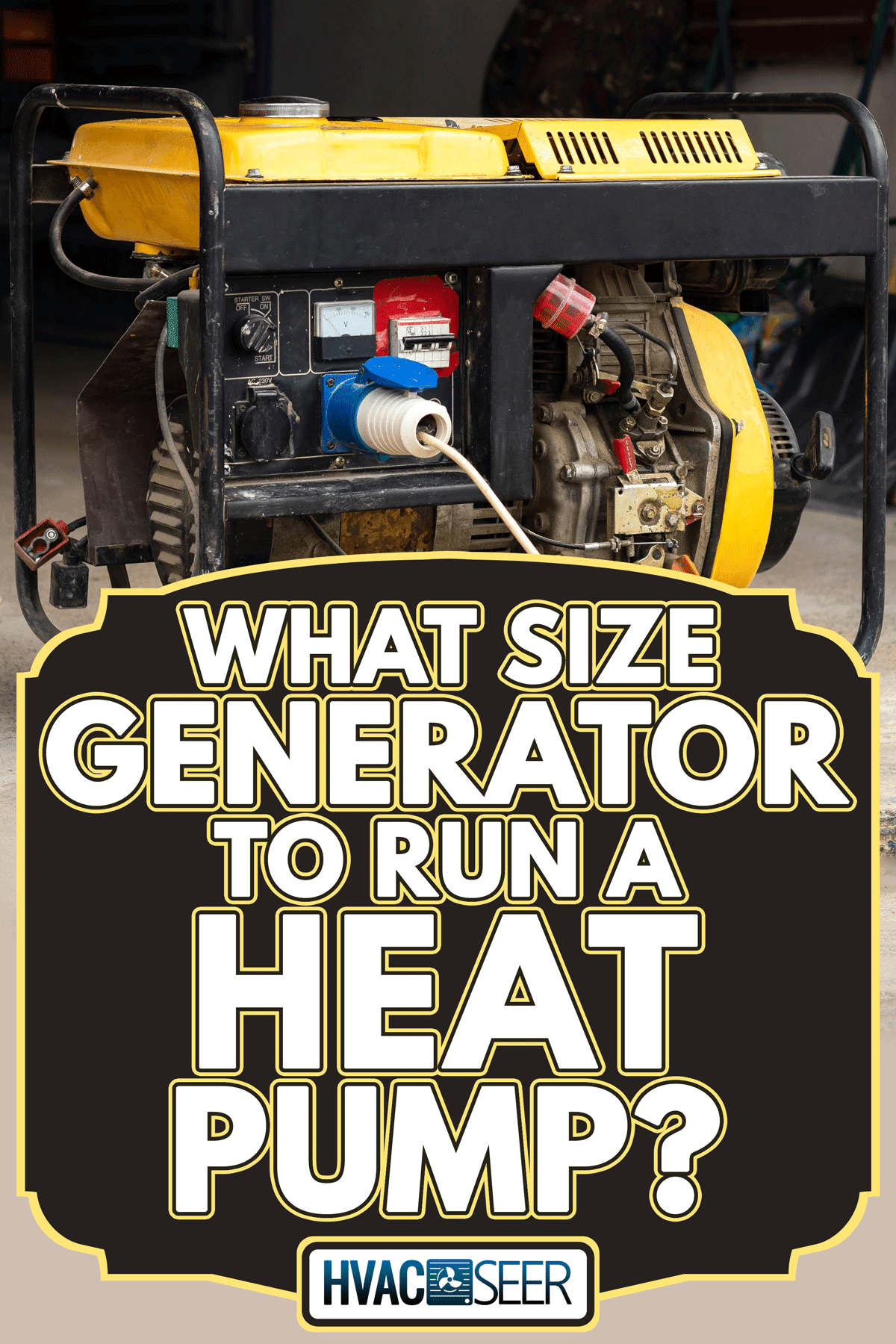 Stand-alone diesel generator to supply electricity in an emergency, What Size Generator To Run A Heat Pump?