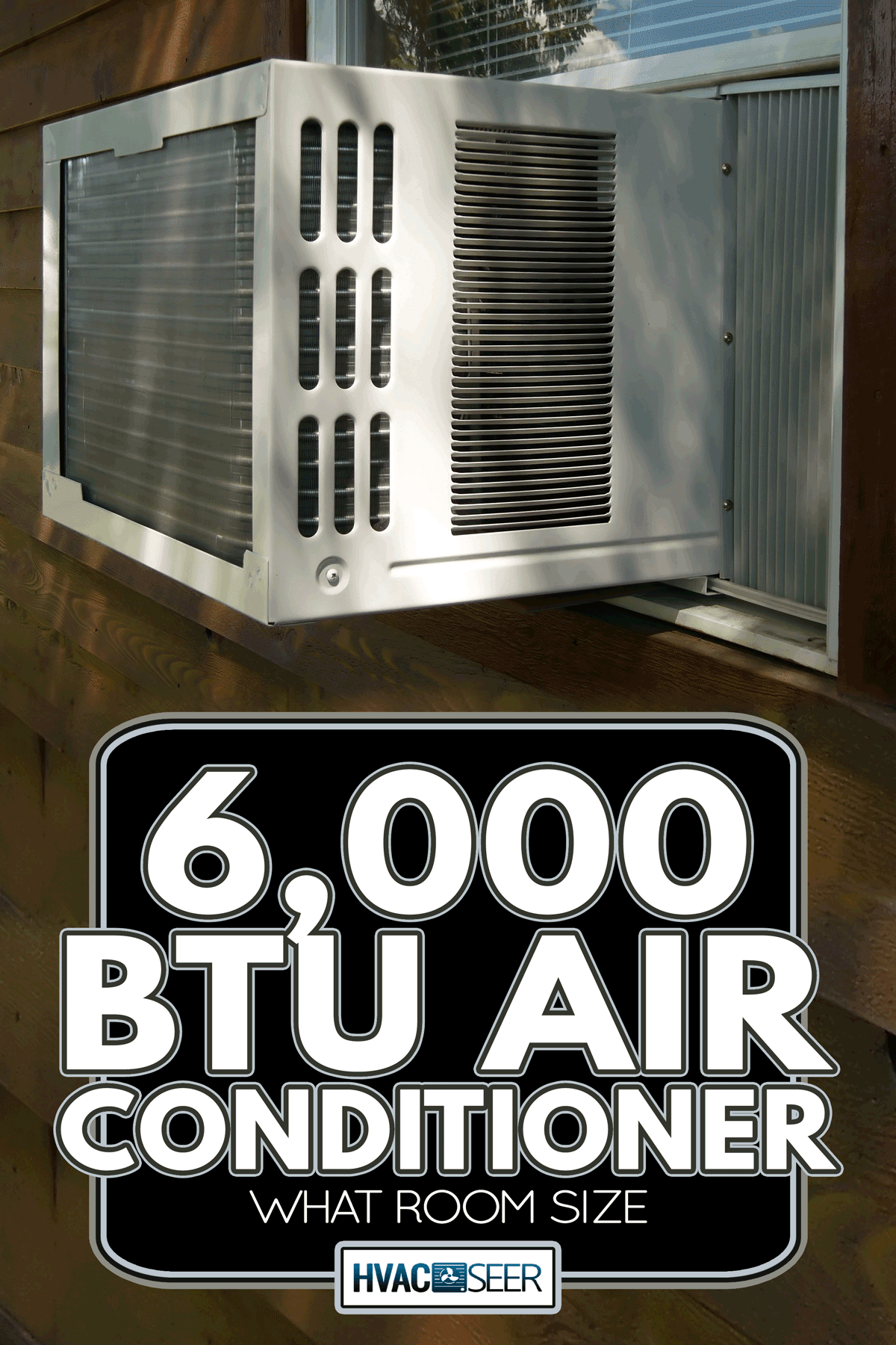 A window type air conditioner in a wooden house, 6,000 BTU Air Conditioner - What Room Size?