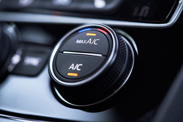 Car air conditioning system. Air condition switched on maximum cooling mode - How Cold Should Car Air Conditioner Blow