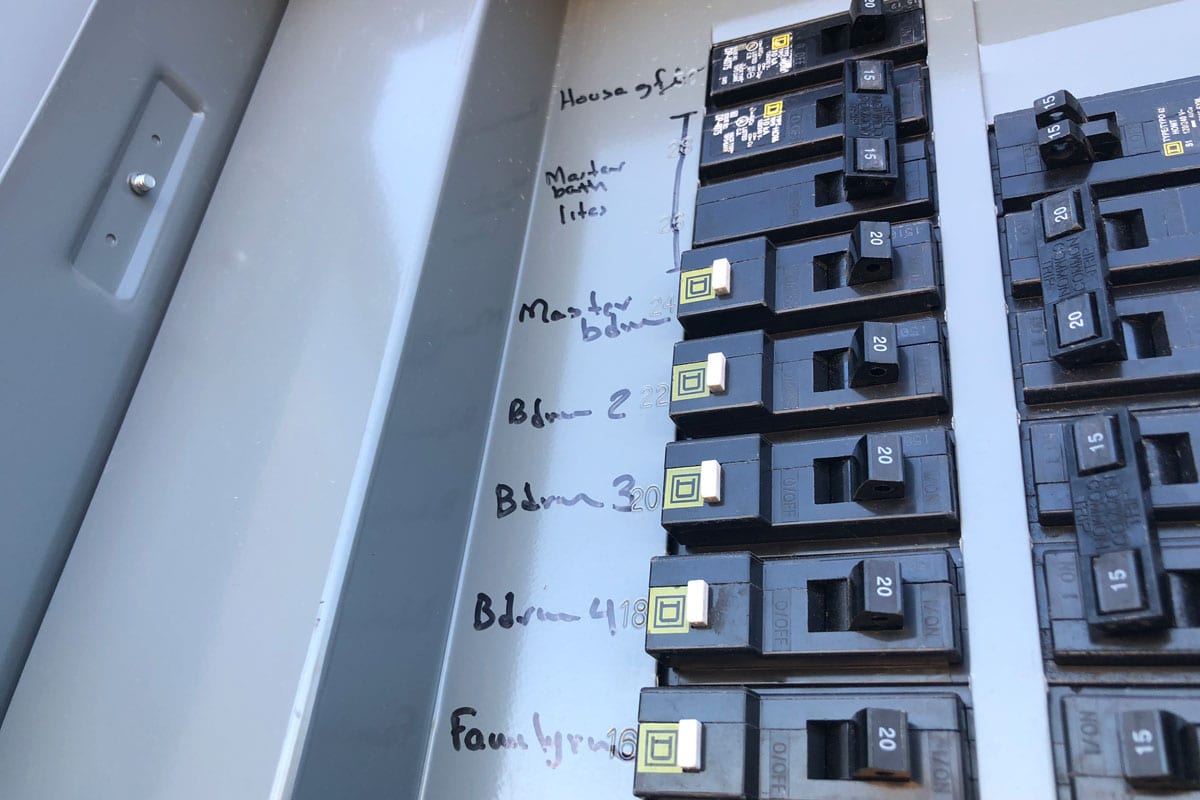 Circuit breaker with indicators on the side