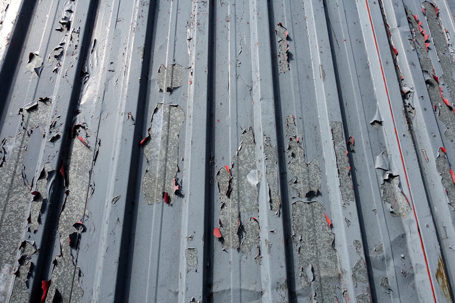 Damaged Corrugated Metal Surface Background