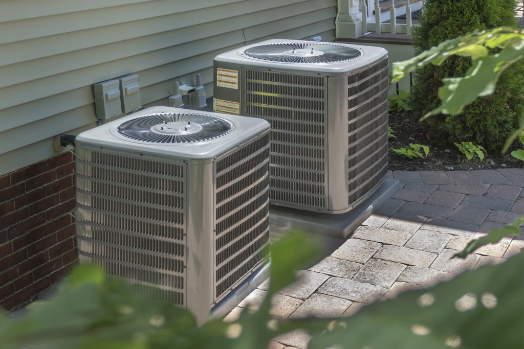 HVAC heating and air conditioning residential units or heat pumps