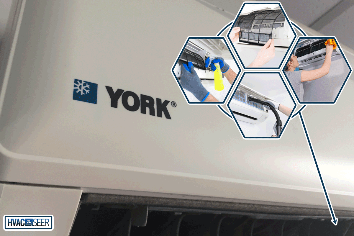 York logo or symbol at air conditioner cover, How To Clean York Air Conditioner