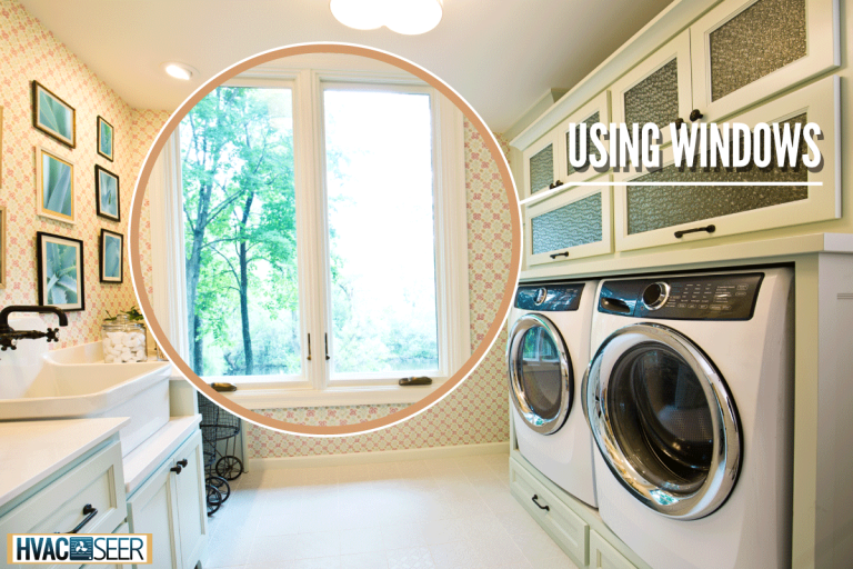 Interior Design Laundry Utility Room of Residential Home, How To Vent A Dryer Without Outside Access