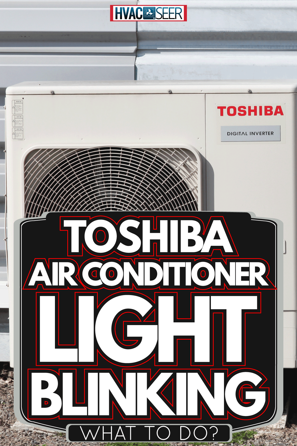 Toshiba air conditioner on a wall, Toshiba Air Conditioner Light Blinking - What To Do?