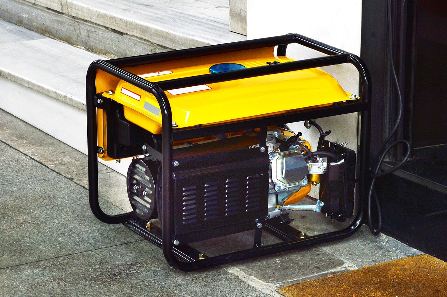 Yellow portable generator