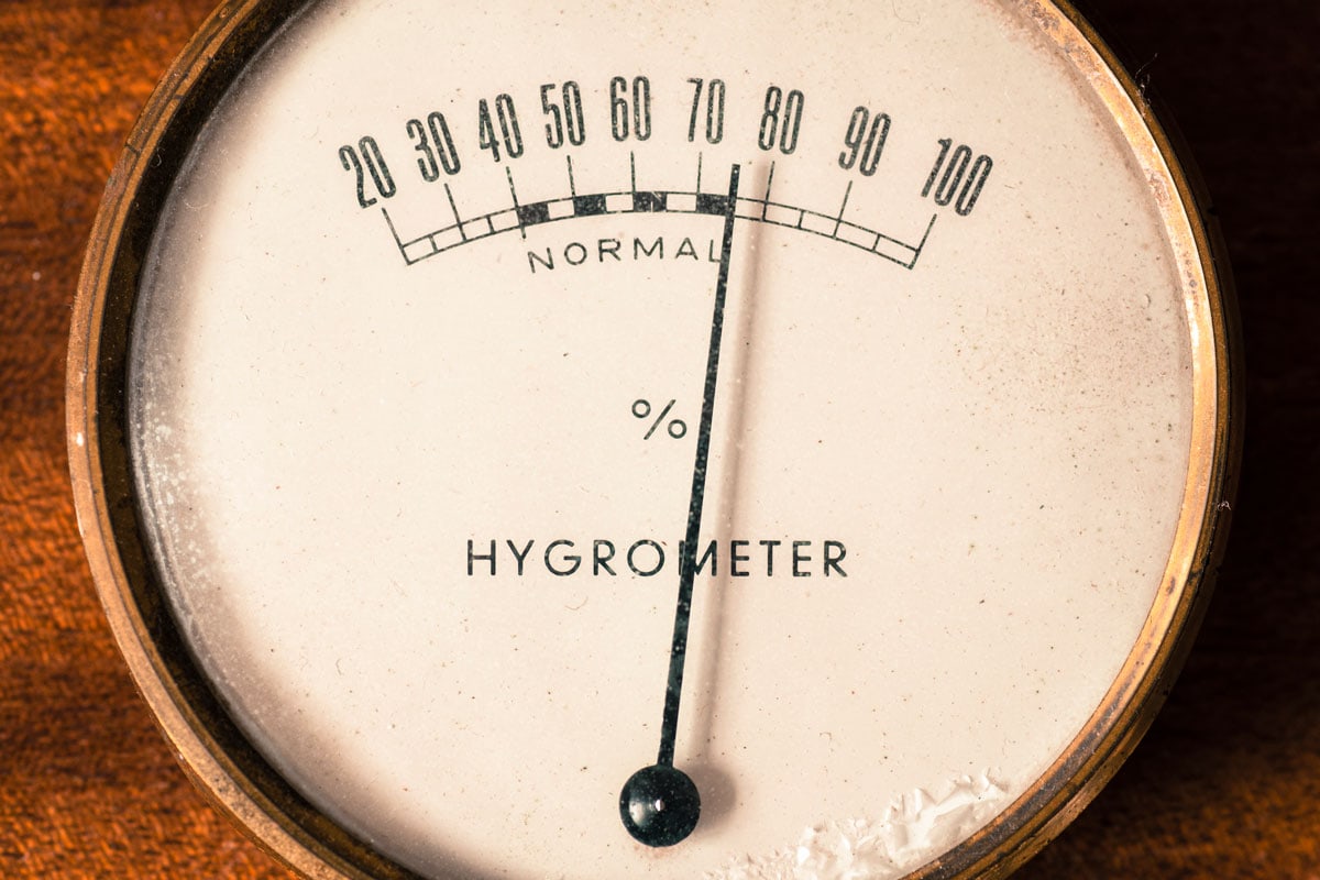A hygrometer is an instrument to measure the humidity of air