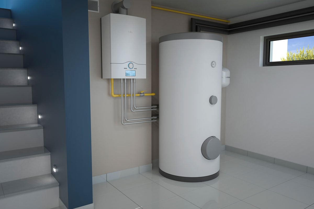 Boiler room - gas heating system