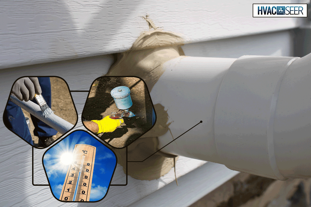 PVC radon vent pipe attached to the side of a house, Can You Paint A Radon Pipe? [And How To]