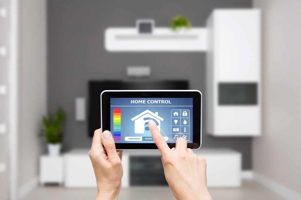 Changing the thermostat using an iPad