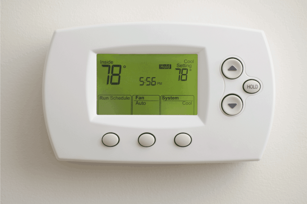 Digital Thermostat set to 78 degrees Fahrenheit. How To Unlock Honeywell Pro Series Thermostat