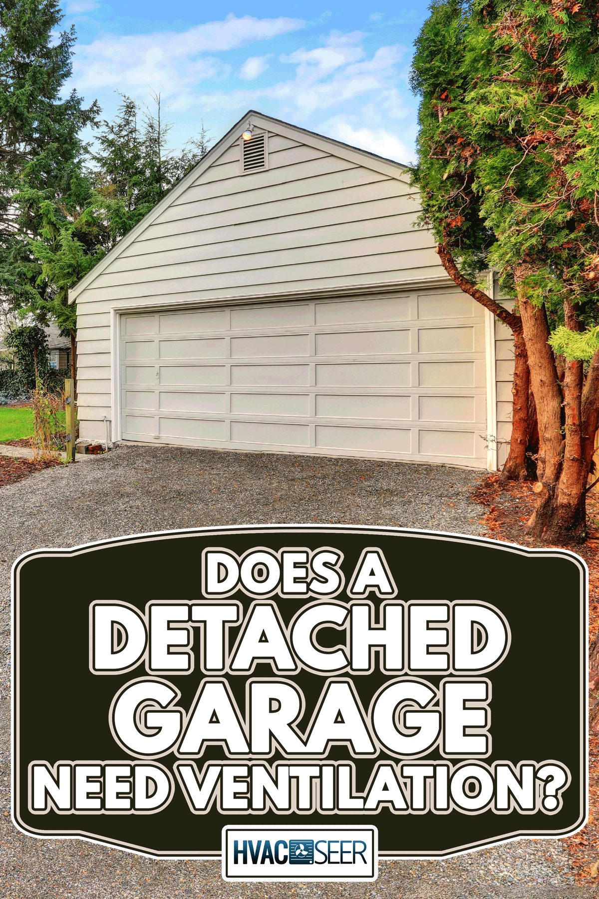 Detached garage of the red brick house. Does A Detached Garage Need Ventilation?