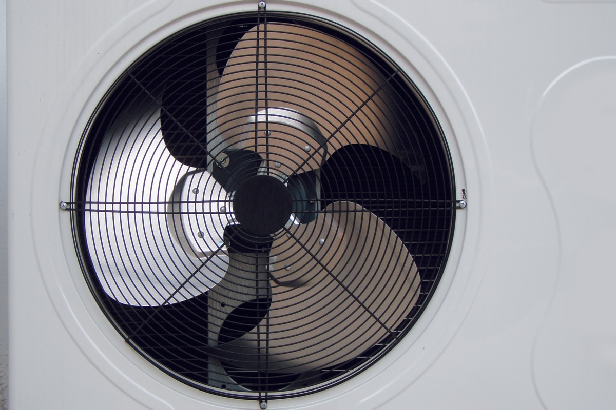 Fan of outdoor or heat pump compressor air conditioner
