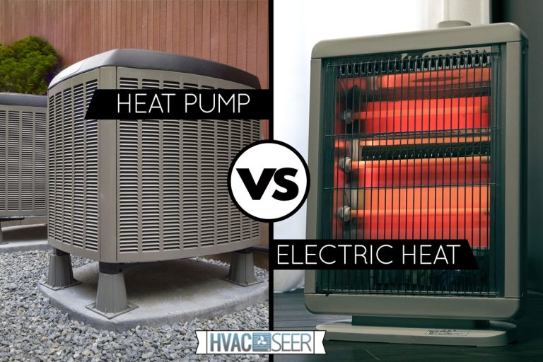 A collage of heat pump and an electric pump, Heat Pump Vs Electric Heat: Cost Comparison