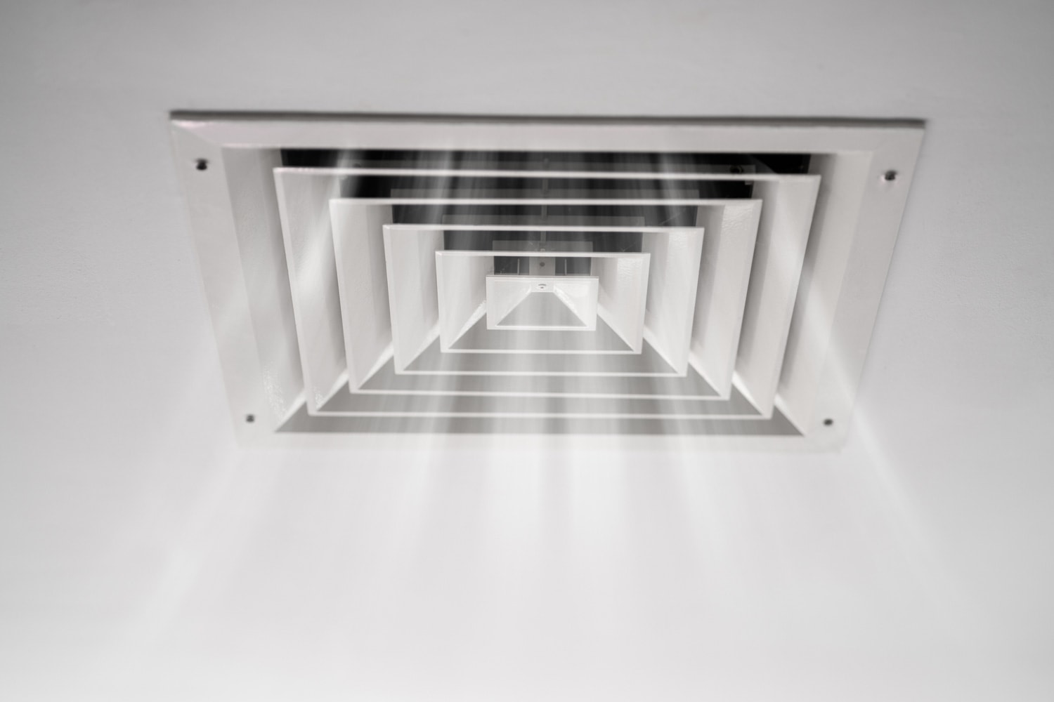 Home Room Ceiling Ventilation. Modern Interior Air Vent