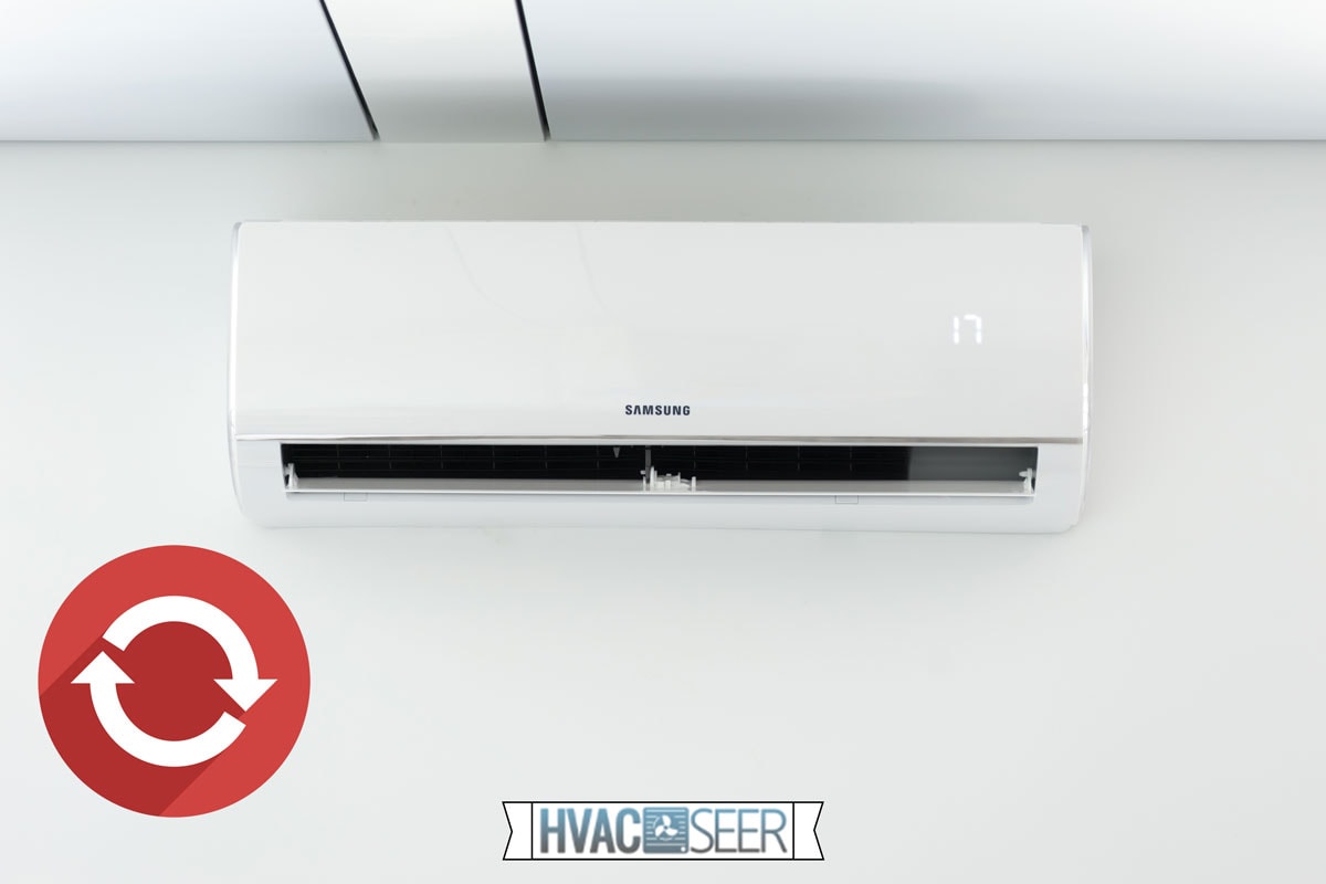 A new Samsung Electronics air conditioner unit on the white wall, How To Reset A Samsung Air Conditioner