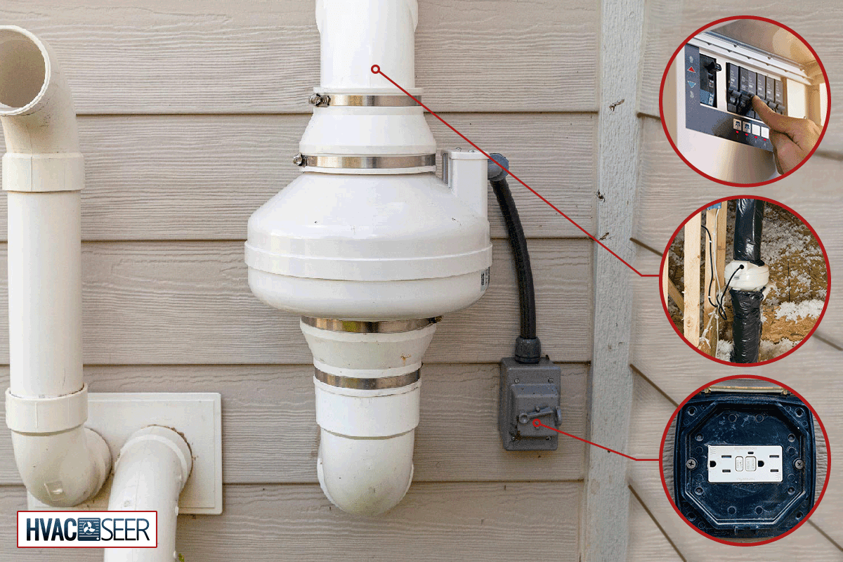 Radon mitigation system outside the house, Radon Fan Keeps Tripping GFCI - Why And What To Do?