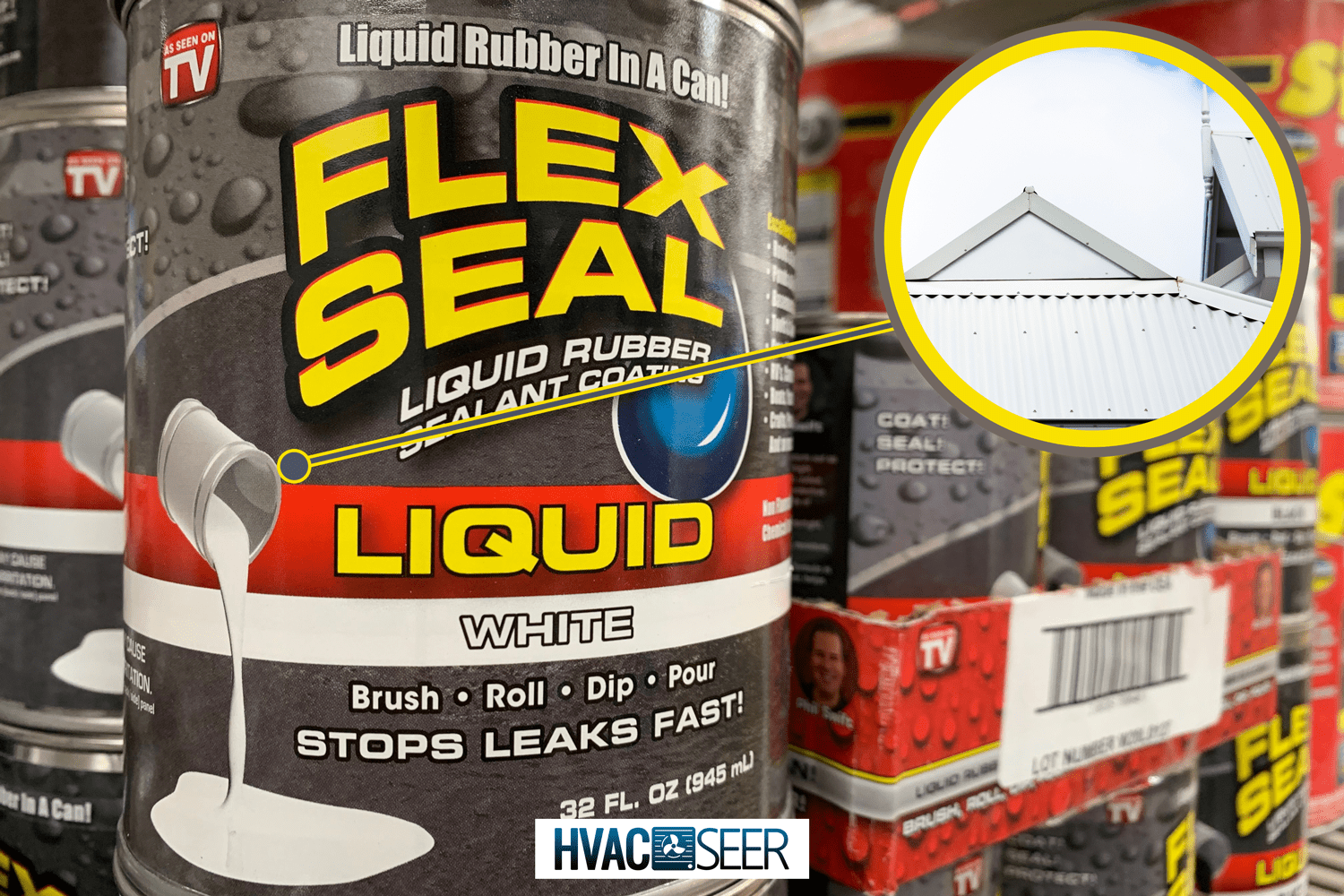 White metal rooftop, sky background with copy space, full frame horizontal composition - How To Apply Flex Seal Liquid To Roof