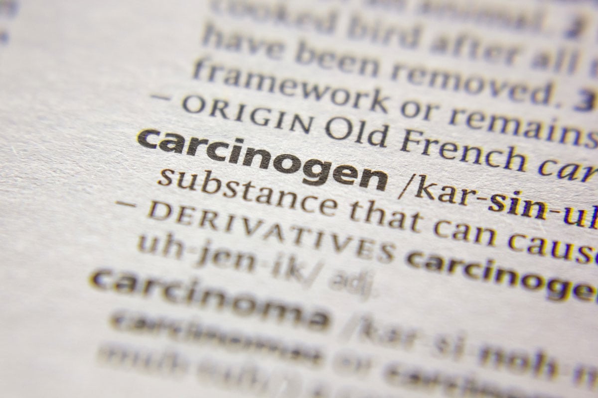 Word or phrase Carcinogen in a dictionary
