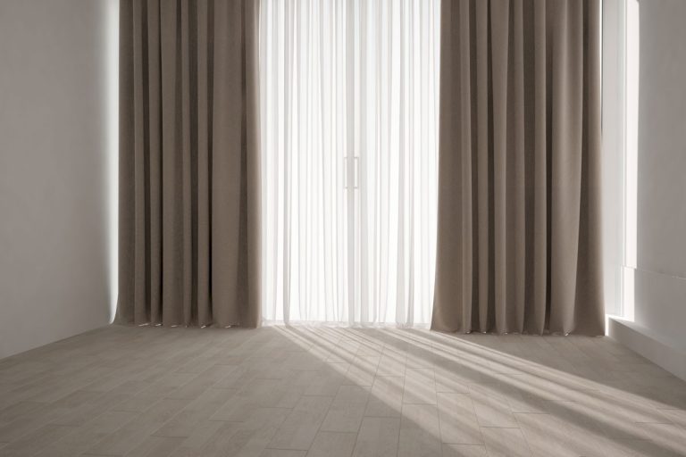 modern room with curtains interior design, Thermal Vs Blackout Curtains: Which Insulates Better?