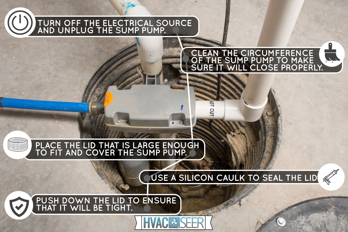 A sump pump, How To Seal A Sump Pump For Radon