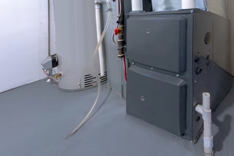 A home high energy efficient furnace in a basement, Does Your Furnace Use Freon?