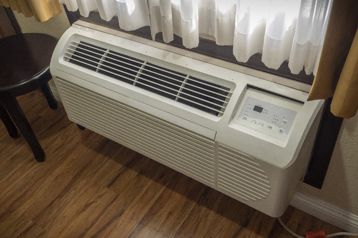 Air conditioner in the hotel room