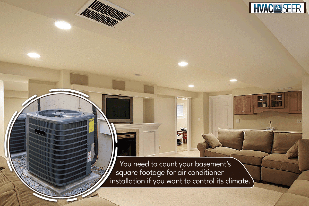 Basement in luxury home, Do You Count Basement Square Footage For Air Conditioner Installation?