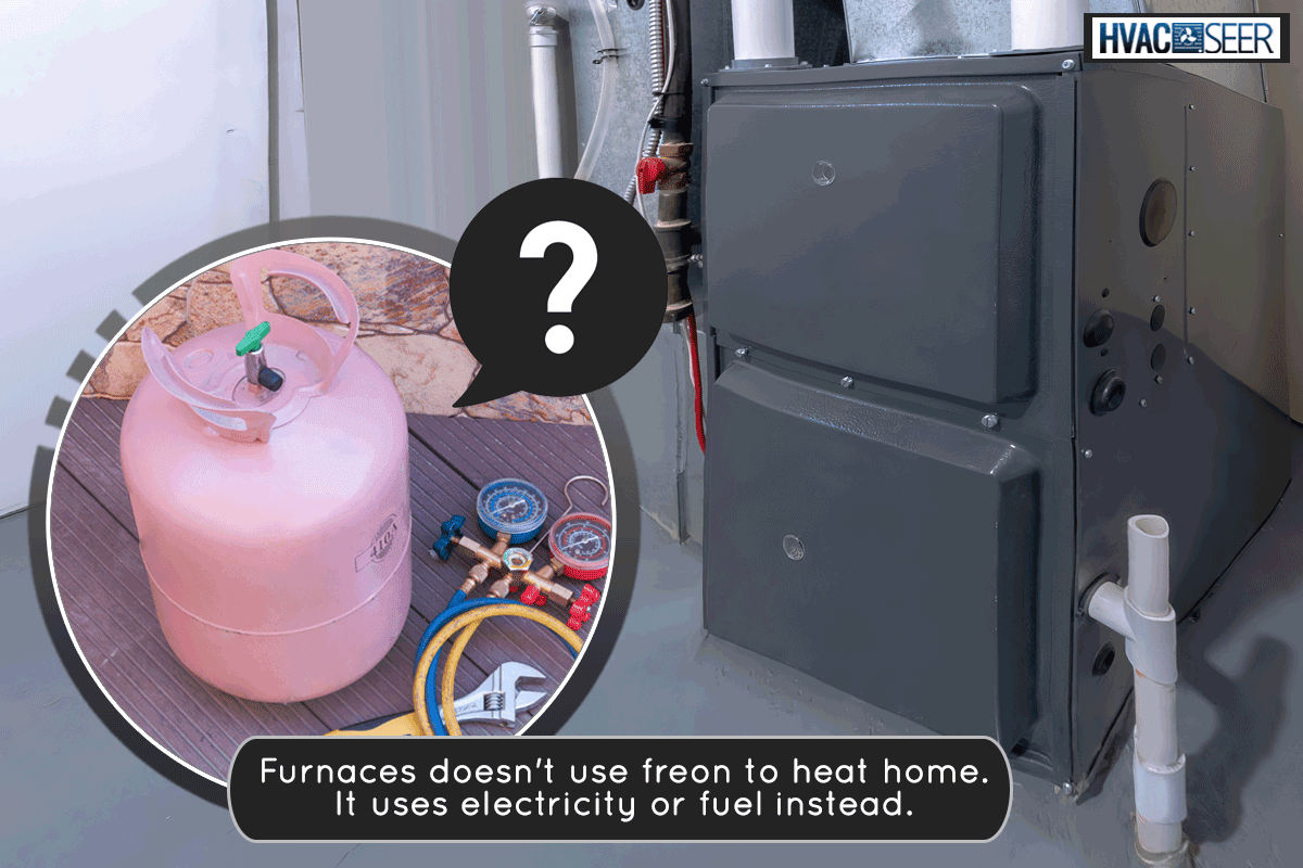 Home high energy efficient furnace in a basement, Does Your Furnace Use Freon?