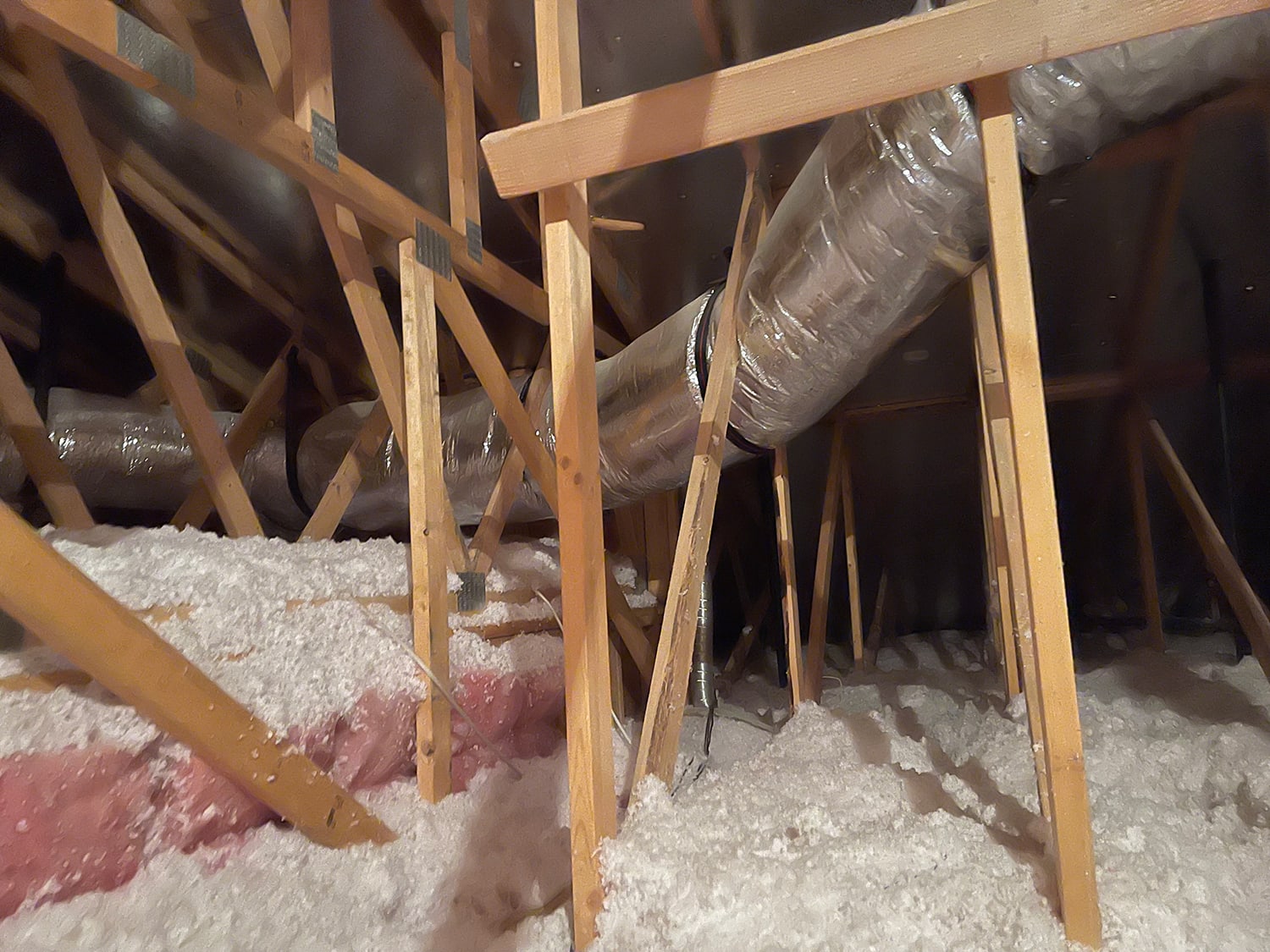 Ductwork in the attic