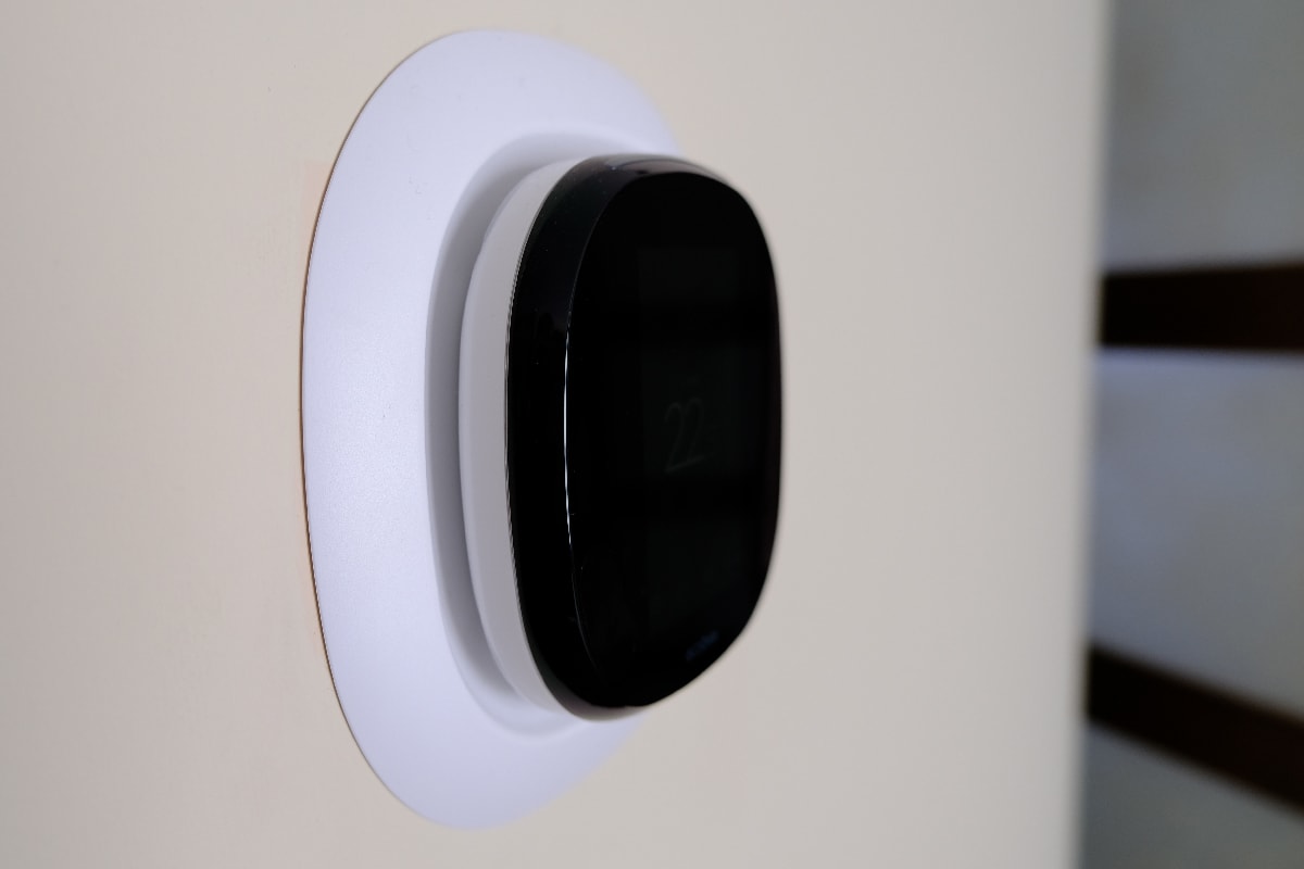 Ecobee style installed on the wall