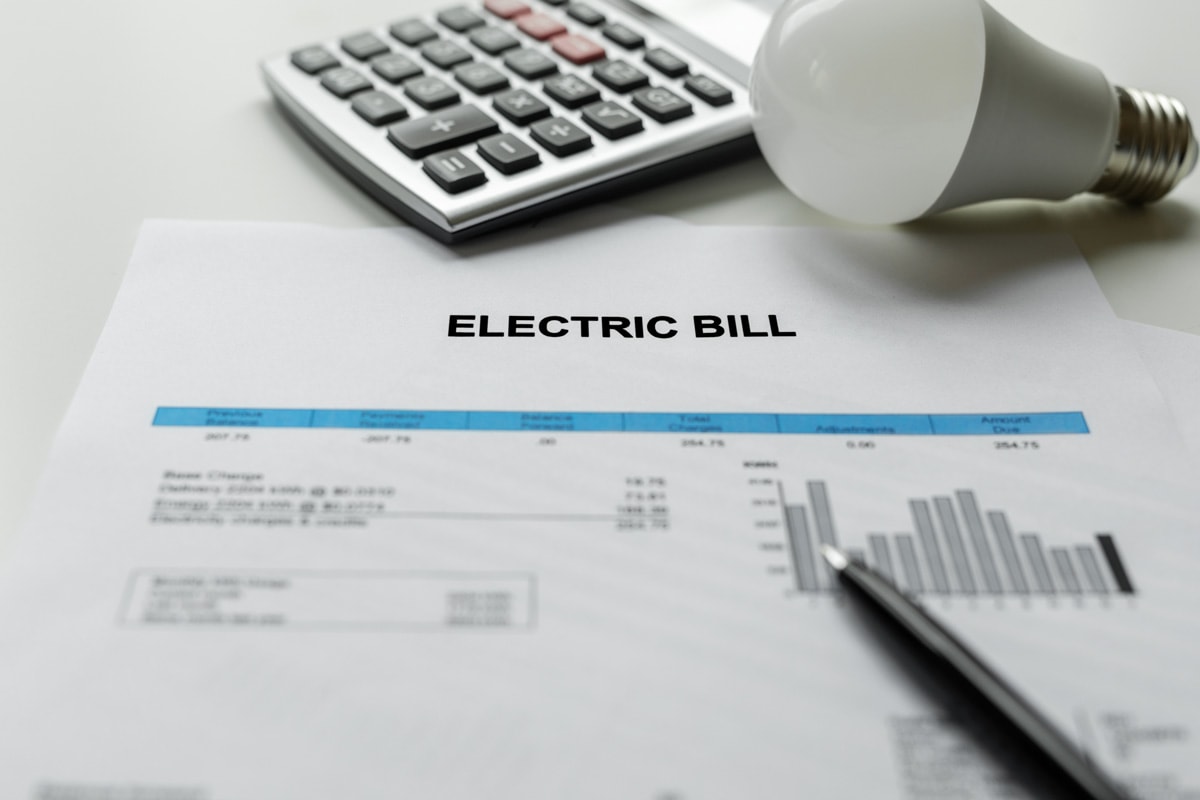 Electricity bill notice