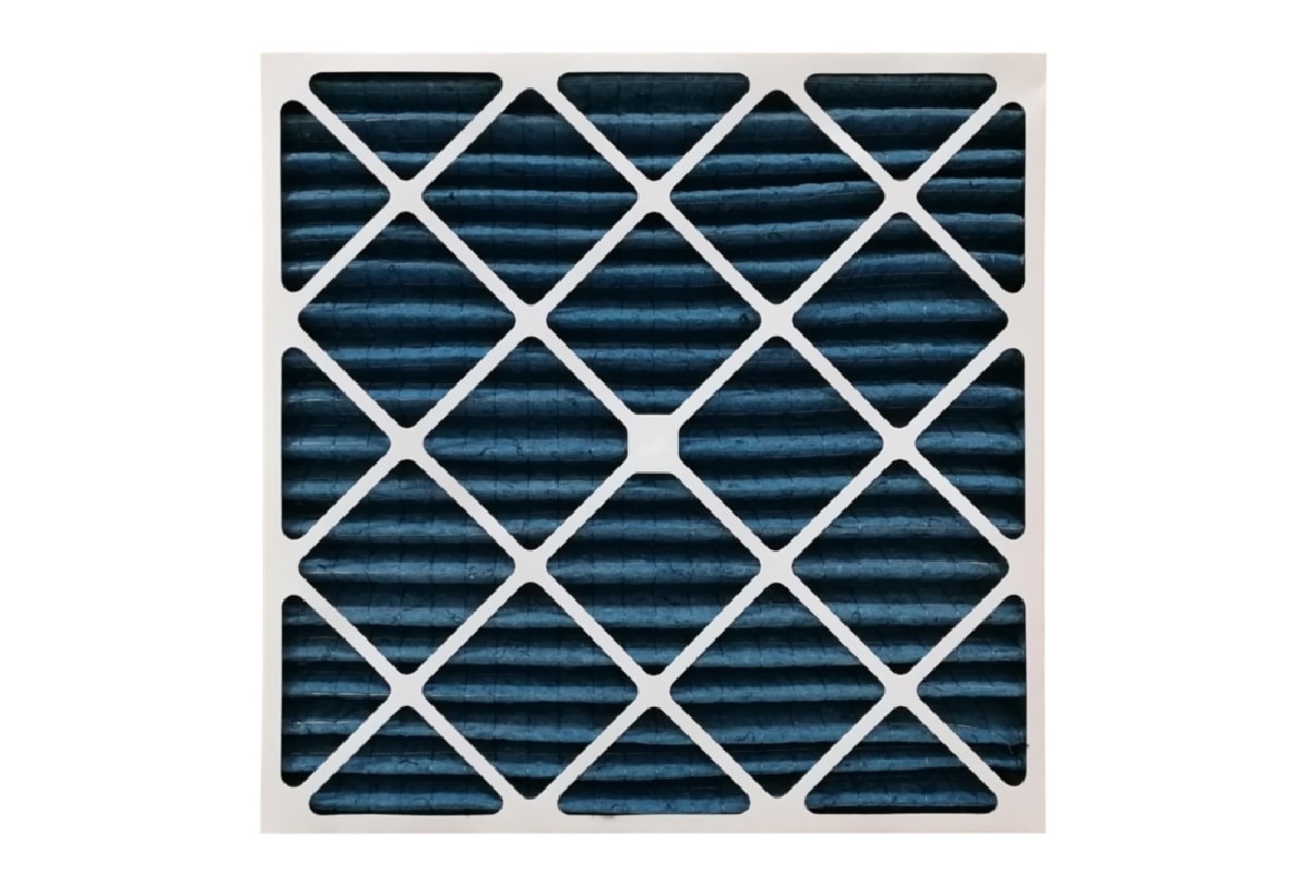 How Does An Air Purifier Pre-filter Work - Blue Media style of Pre Filter isolated on white background with clipping path