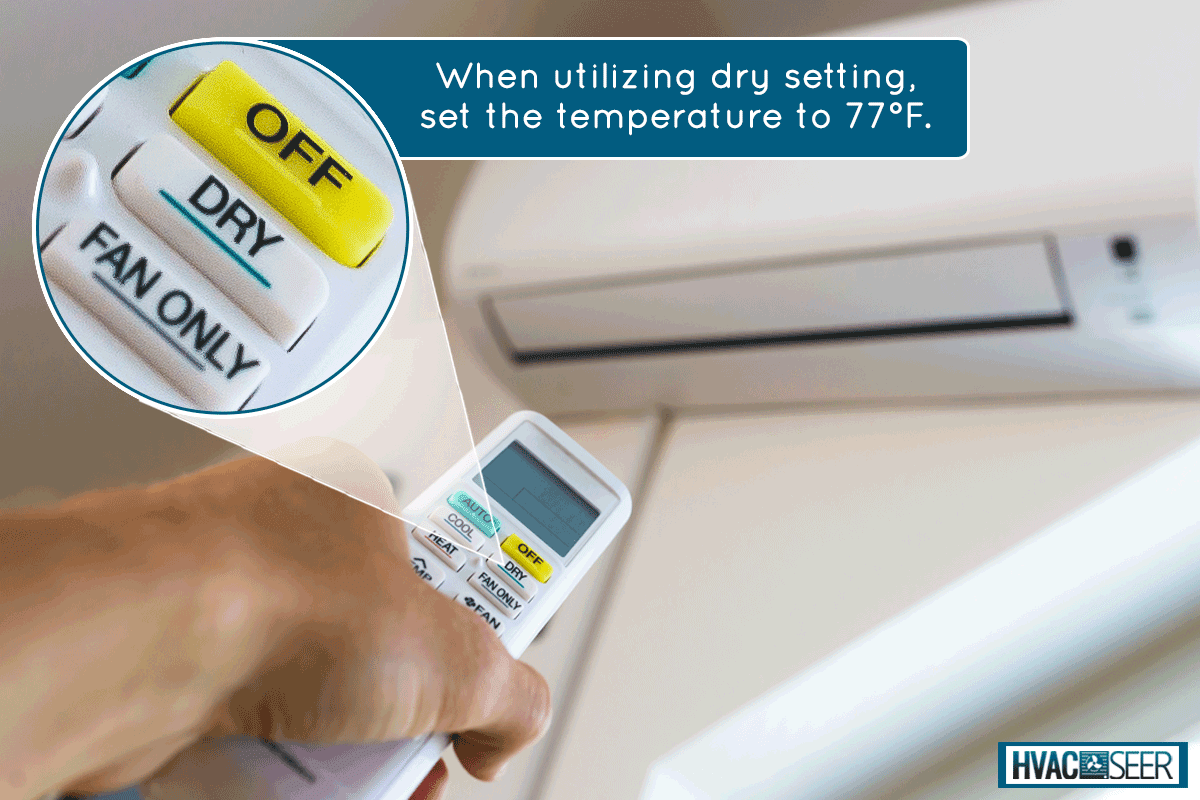 Turning on air conditioner using AC remote, How to Set Temperature in Dry Mode