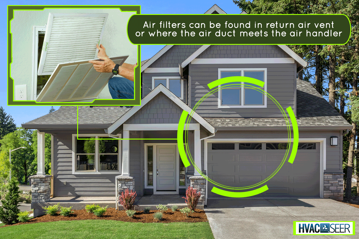 Collage of an air filter and a modern home, My House Doesn't Have An Air Filter - Why And What To Do?