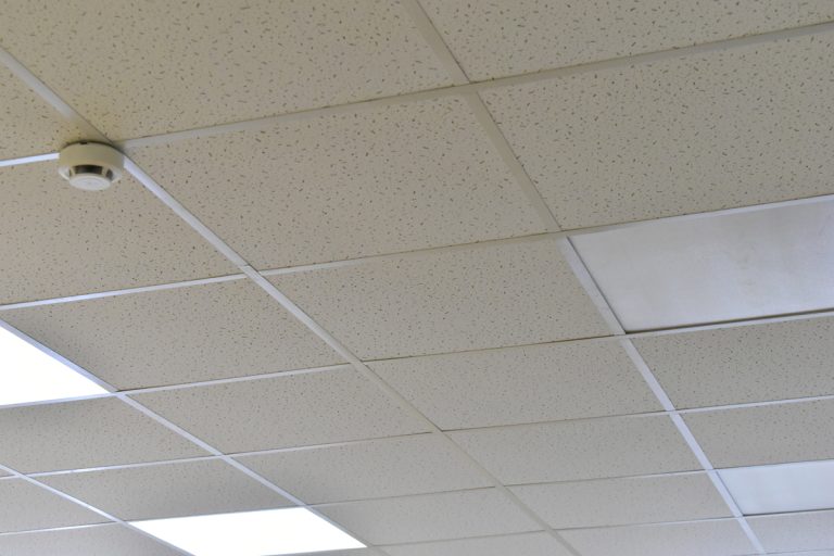 Raster light ceilings in office building, How To Extend Ductwork To Drop Ceiling