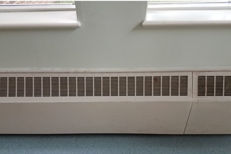 Heating grid with ventilation by the floor in hardwood flooring. - Are Baseboard Heaters A Fire Hazard?
