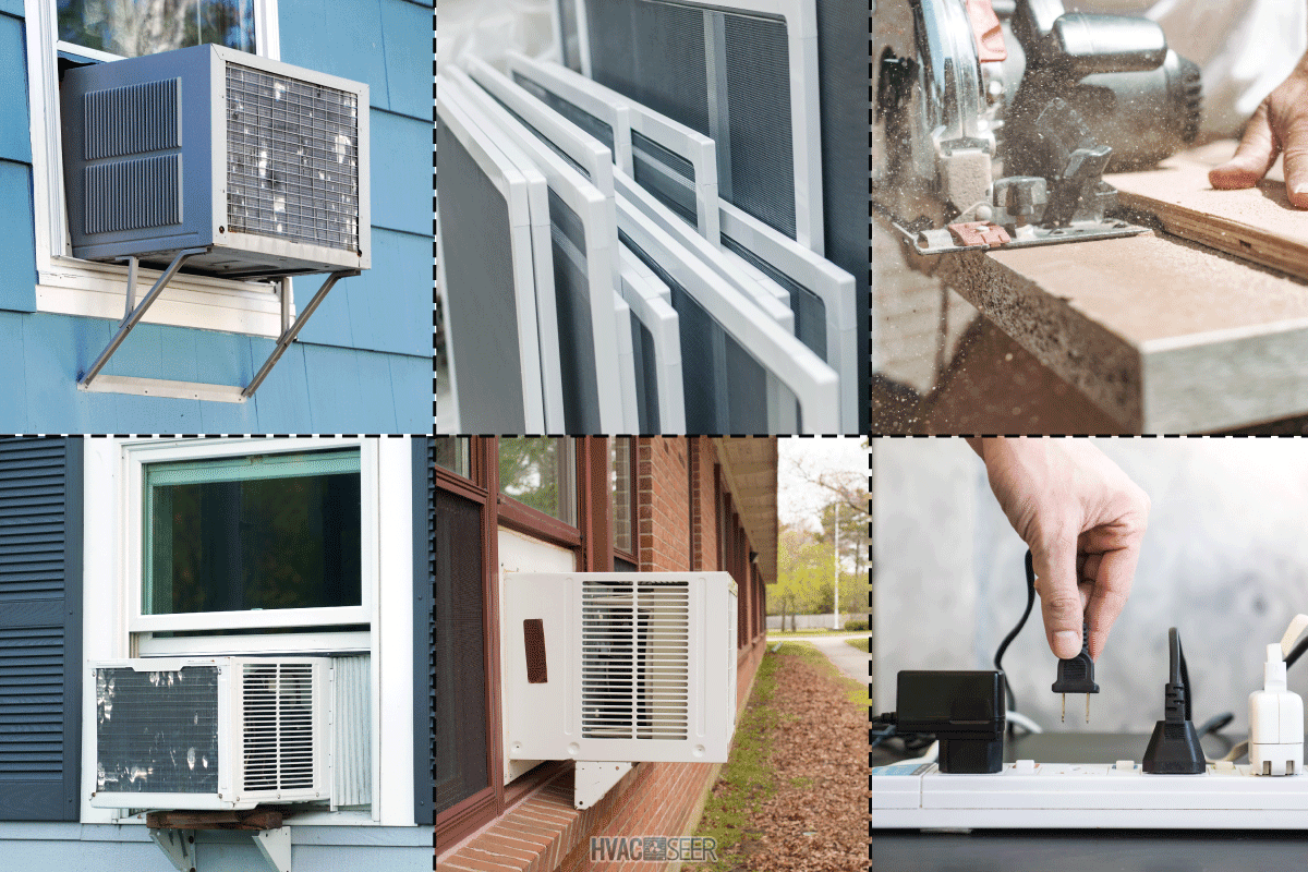 Steps on installing ac in a horizontal sliding window
