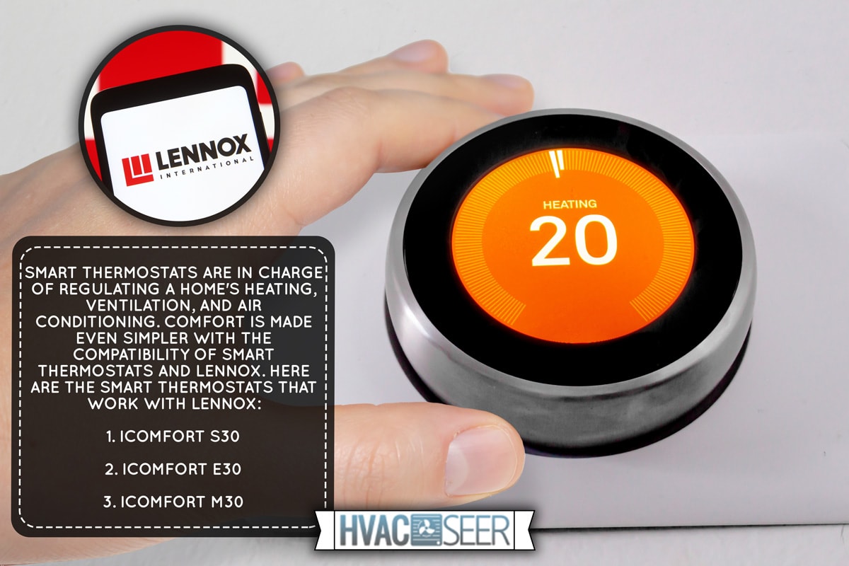 A person using a Lennox thermostat adjusting the temperature during winter, What Smart Thermostats Work With Lennox?