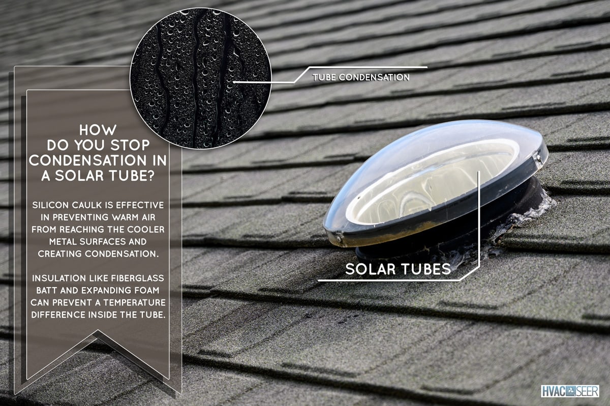Dome shaped solar tube skylight on asphalt shingle roof, How Do You Stop Condensation In A Solar Tube?
