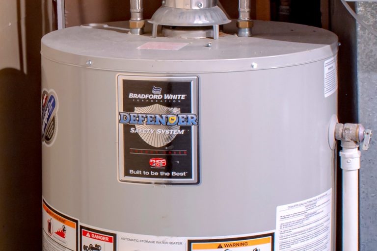 A Bradford White residential gas water heater, How To Light The Pilot On A Bradford White Water Heater